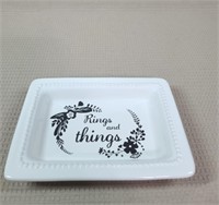 Rings And Things Ceramic Tray
