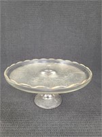 Depression Glass Pedestal Cake/Pastry Plate