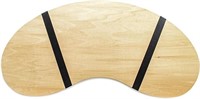 32" Portable Curved Shape Light Wood Lap Desk By