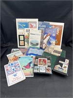 Large Stamp Collection with Books