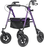 Elenker All-terrain Rollator Walker W/ 10” Rubber