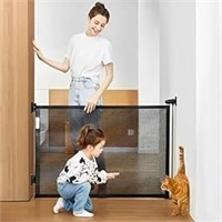 Retractable Baby Gate, 33" Tall, Extends Up To