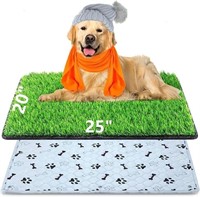 Super Absorbent Dog Grass Pad With Tray, 4-layer