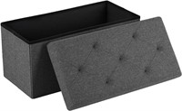 Dumos 30in Foldable Storage Ottoman, Storage