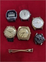 Various Watch w/o Bands Lot-TIMEX, CARAVELLE