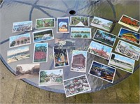 23 Linens, Golf Worlds Fair antique post cards