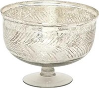 Deco 79 Glass Handmade Decorative Bowl, 11" X 11"