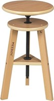 Meeden Wooden Drafting Stool With Adjustable Heigh