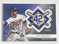 2018 Topps Patch Card JRP-BD Brian Dozier