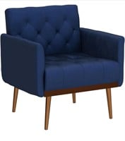 ($575)Olela Velvet Accent Chair with Arms f