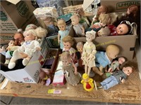 Assorted Vintage Collector’s Baby Dolls, Ken Doll