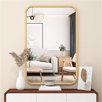 Wood Bathroom Mirror For Wall 20" X 30" Farmhouse
