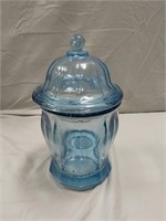 Indiana Blue Glass Jar