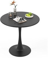 Giantex Black Round Dining Table, 32" Modern Tulip