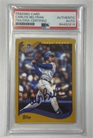 2002 Topps #201 Carlos Beltran Auto PSA/DNA!