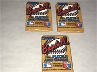 1987 Donruss Baseball Cards Wax Packs LOT of 3