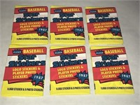 1987 Fleer Baseball Star Sticker Pack LOT
