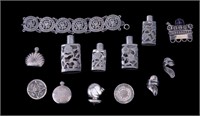Mexican Sterling Silver Jewelry & Bottles