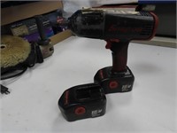 Snap-On 18v impact w/extra battery works.