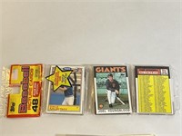 1986 Topps Baseball Sealed Rack Pack w/ Dale