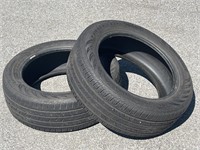 (2) Continental Tires P215/55R17-93V NICE!