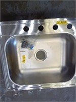Large Aluminum Sink For Home Bent On The Edge.