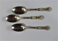 3 Sterling Silver Gorham BUTTERCUP Tea Spoons