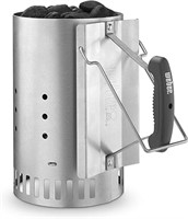 Weber Rapidfire Chimney Starter, Standard, Silver