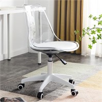 Acrylic Clear Desk Chair Modern Home Office Ghost