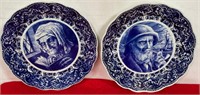 11 - LOT OF 2 DELFT PLATES (D119)