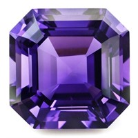 Natural Asscher Purple Amethyst 15.00 MM - FL/VVS