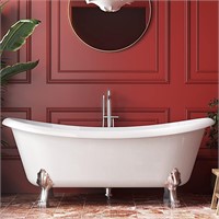 67 Acrylic Bathtub  Clawfoot 05778-67 White