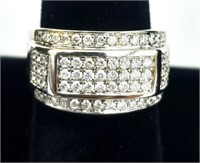 10k Gold and Diamond Mens Ring