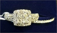 Diamond Two- Ring Set 1.08 cts Diamond