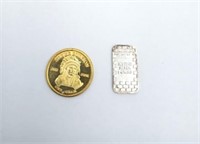 $500 gold coin 1 gram silver bullion