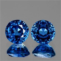 Natural Intense Blue Sapphire Pair [Flawless-VVS]