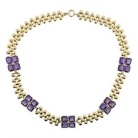 Midcentury Tiffany & Co W A & B 14k Gold Amethyst