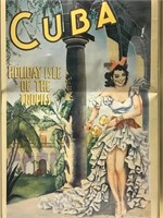 Cuba - Travel Poster Reproduction & Frame
