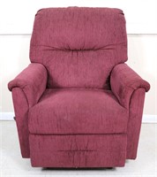 Maroon Upholstered Recliner