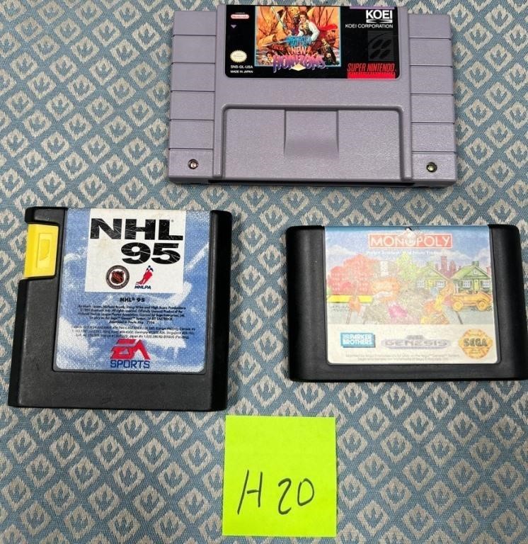 11 - LOT OF 3 VIDEO GAMES (H20)