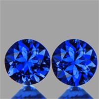 Natural Intense Blue Sapphire Pair [Flawless-VVS]