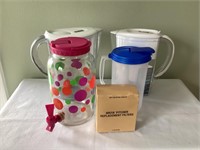 Assorted drinking containers