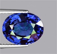 Natural  Intense Ceylon Blue Sapphire 1.07 Cts  [F
