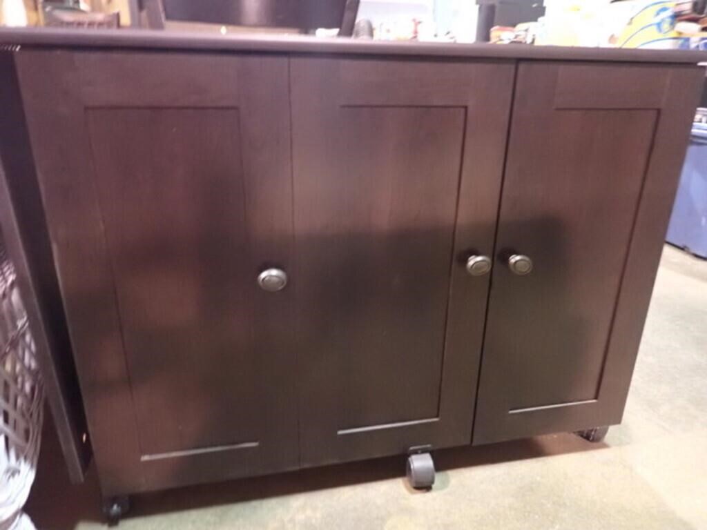 BLACK PAINTED DESK 39x20x29