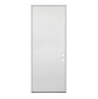 Metal 2-Hole Right Hand Prehung Door 35.5"W x 77"H