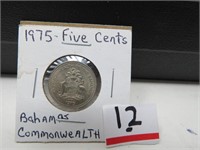 1975 Five Cent Bahamas  Commonwealth