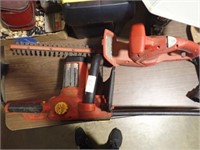 HOMELITE ELEC CHAIN SAW AND ELEC TRIMMER