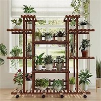 Tikea Plant Stand Indoor Outdoor, Large Wooden