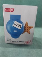 Dash Mini Star Waffle Maker. Appears New Factory