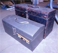 Vermont American metal toolbox w/ tray &